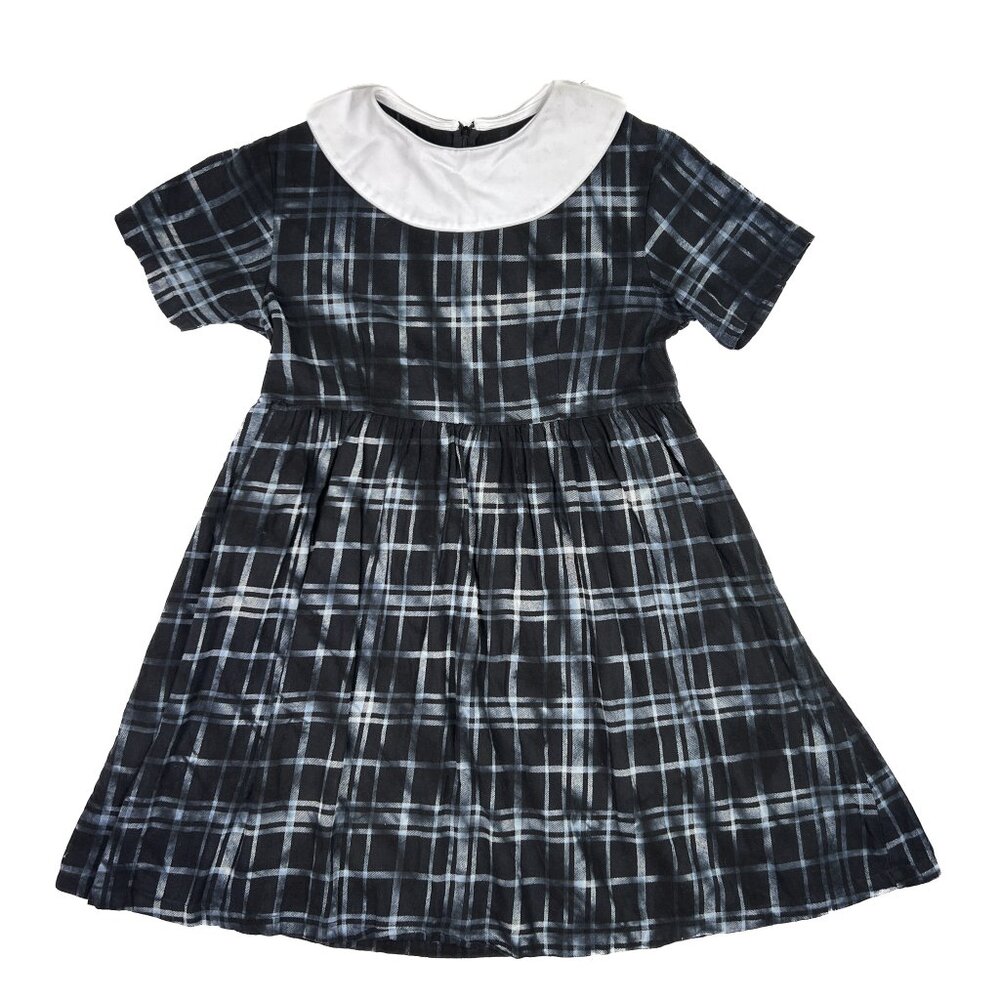 Disturbia X Alien Nation Outsider Overdyed Teal Plaid Check Mini Dress Sz XL NWT - Picture 3 of 6